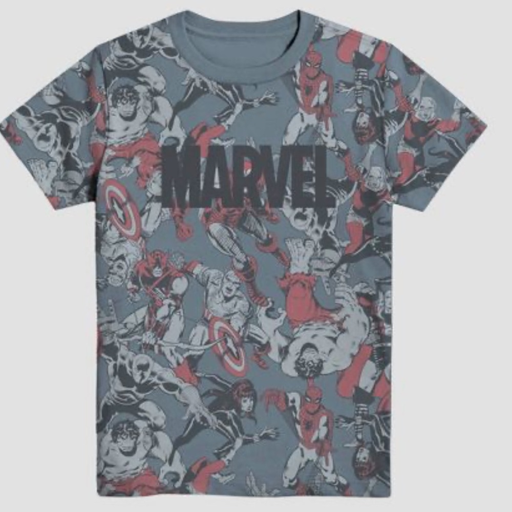 Youth' Marvel Avengers Short Sleeve Graphic T-Shirt - Blue, size XL 15-16 y.o.